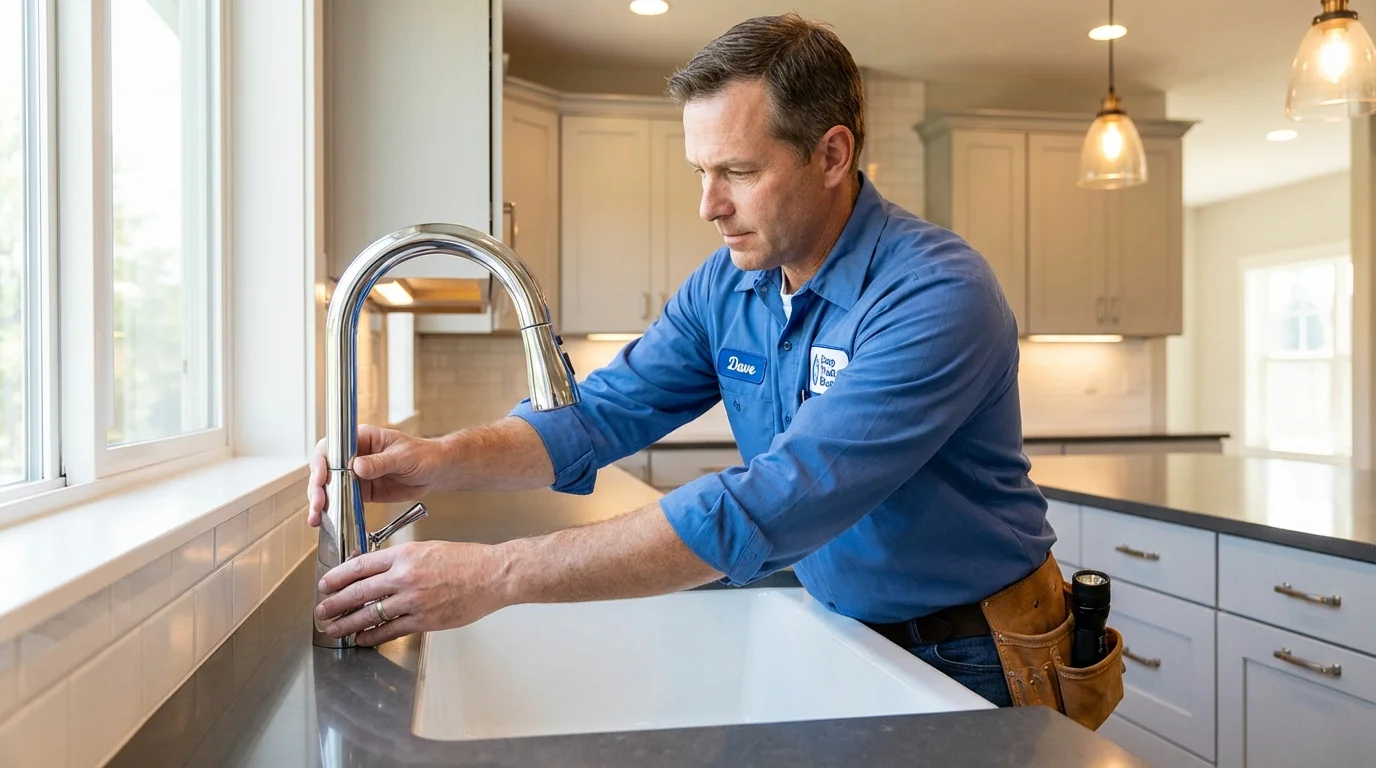 Kitchen faucet installation by Johns Plumbing LLC in Locust